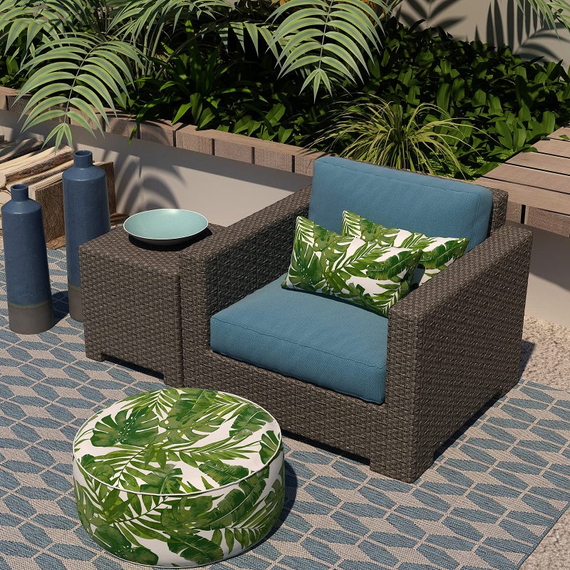 LVTXIII Outdoor/Indoor Lumbar Pillow Case Covers ONLY  12  x 20  Patio Garden Decorative Lumbar Pillow Covers Pack of 2 for Outdoor Home Patio Furniture Use - Palm Green - Image 4